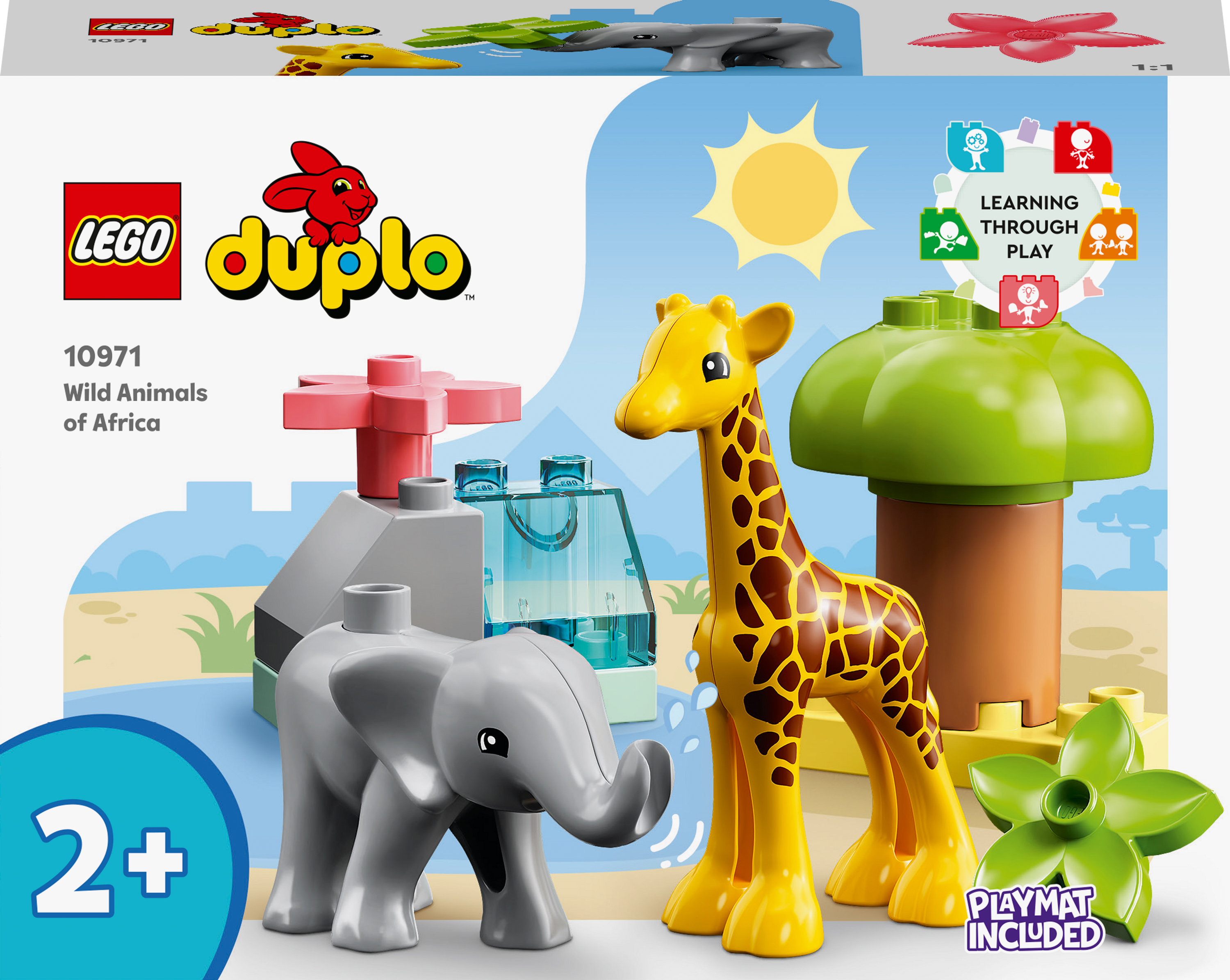 Акция на Конструктор LEGO DUPLO Дикі тварини Африки (10971) от Будинок іграшок