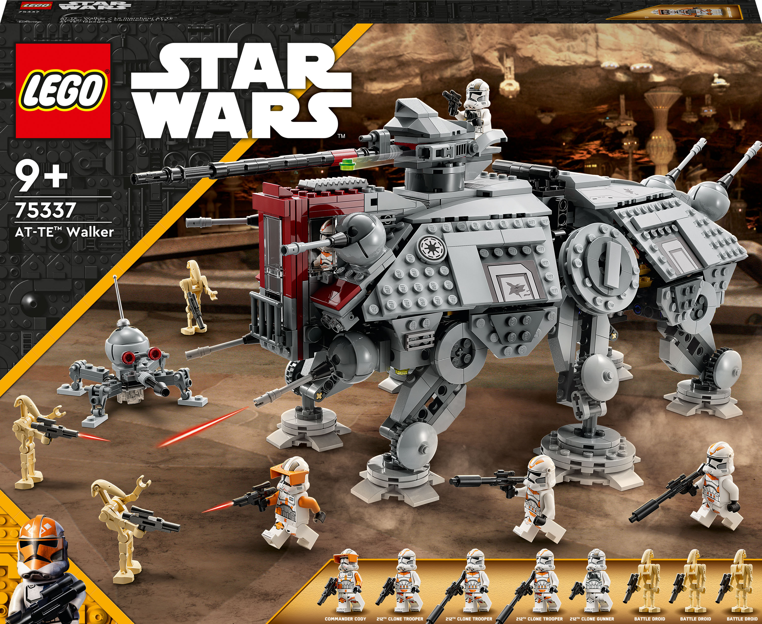 Акция на Конструктор LEGO Star Wars Крокохід AT-TE (75337) от Будинок іграшок