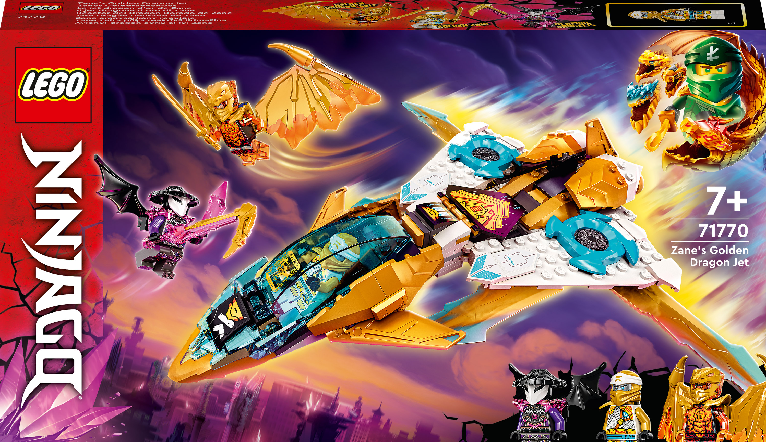 

Конструктор LEGO NINJAGO Літак Золотого дракона Зейна (71770)