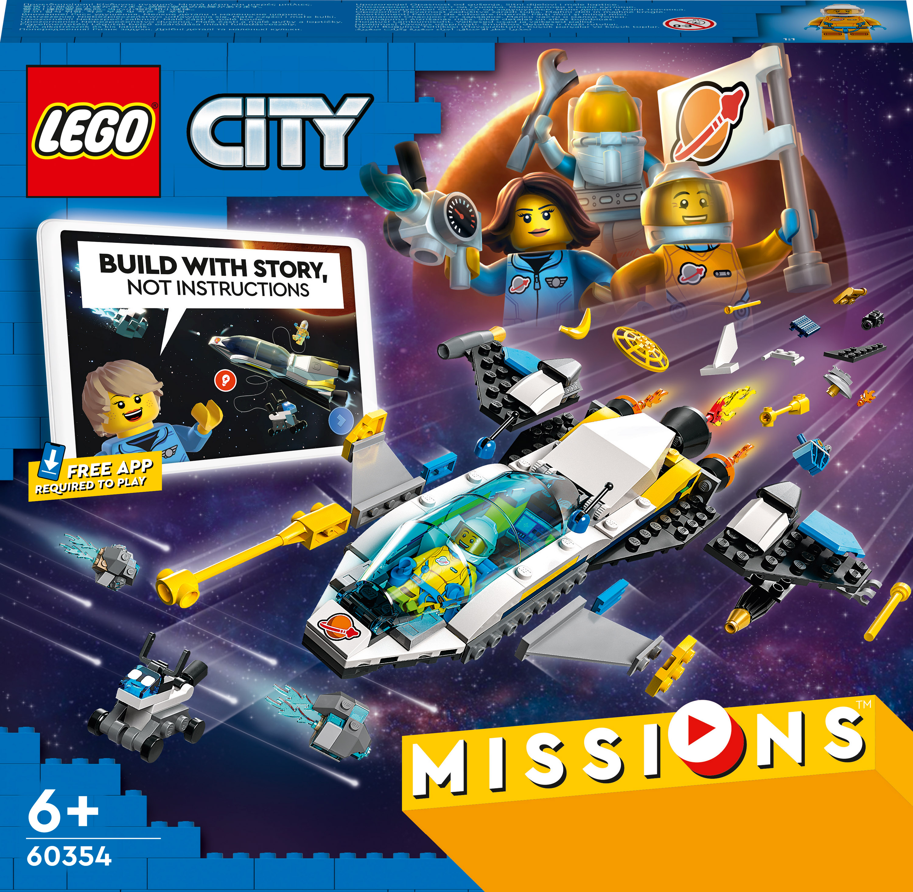 

Конструктор LEGO City Місії дослідження Марсу на космічному кораблі (60354)