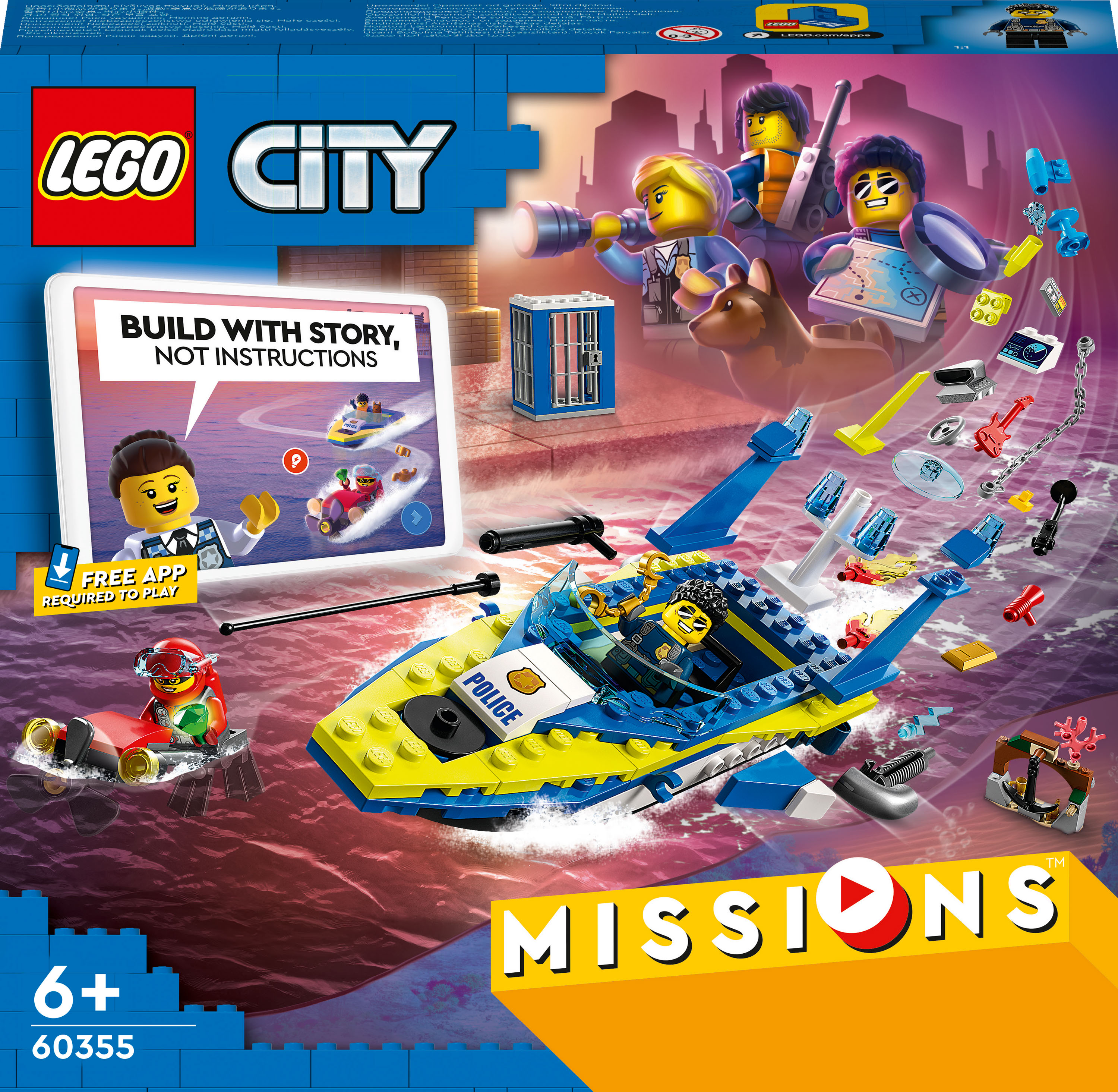 

Конструктор LEGO City Детективні місії водної поліції (60355)