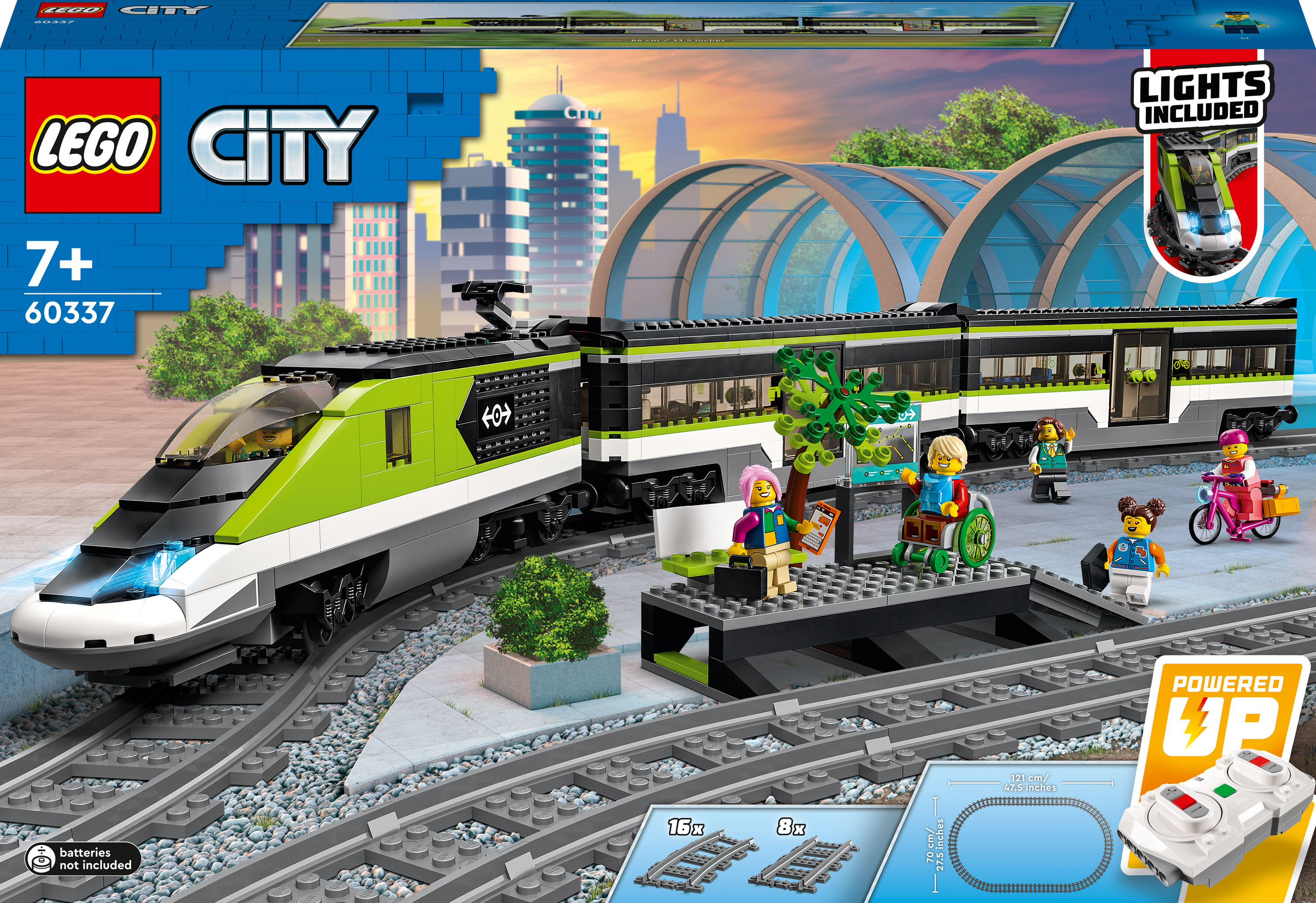 Акція на Конструктор LEGO City Пасажирський потяг-експрес (60337) від Будинок іграшок
