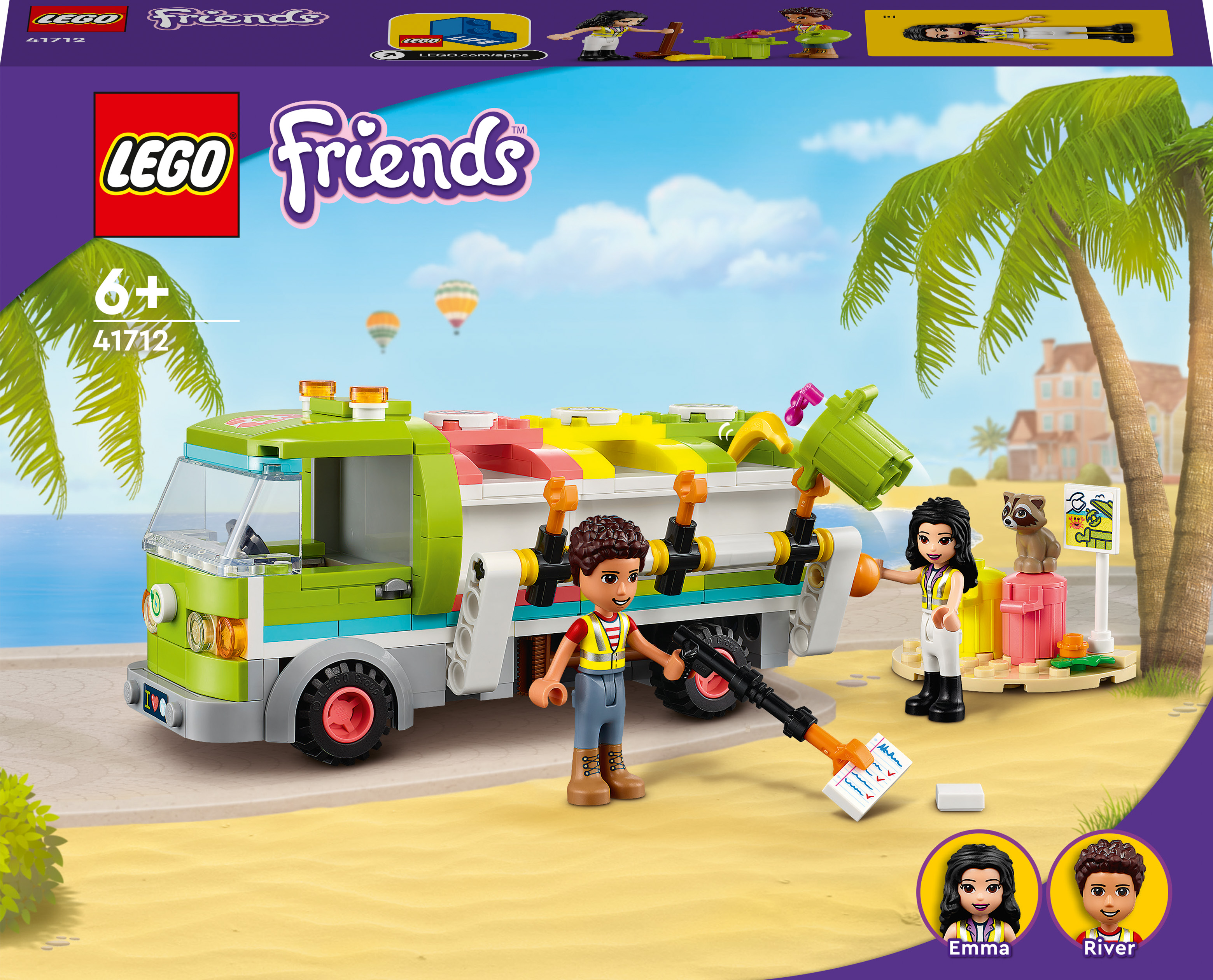 

Конструктор LEGO Friends Сміттєпереробна вантажівка (41712)