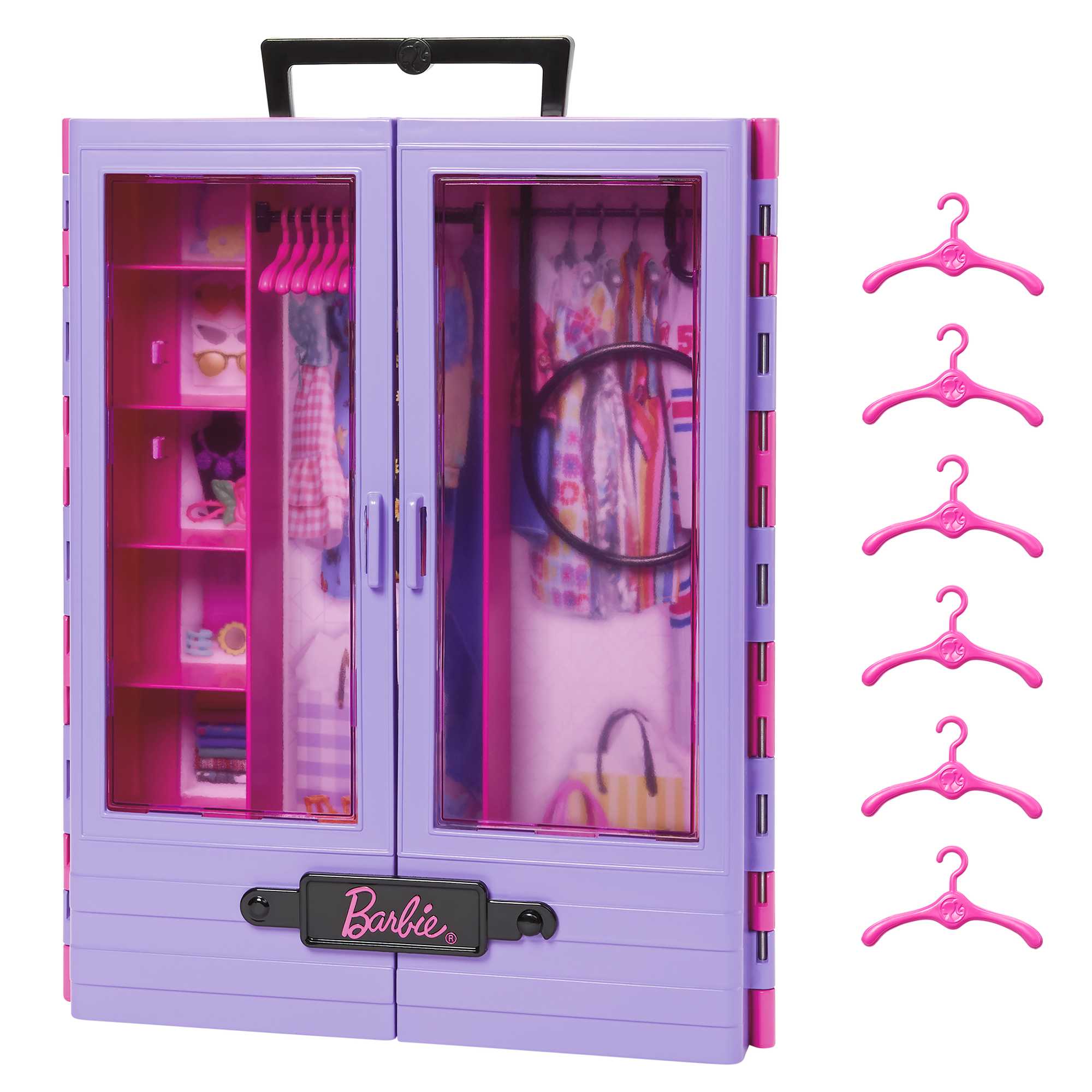 Акція на Ігровий набір Barbie Бузкова шафа для одягу (HJL65) від Будинок іграшок