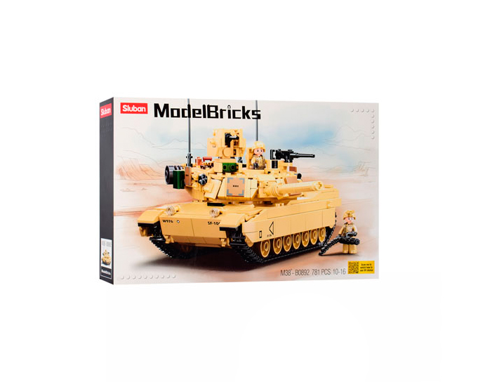 

Конструктор Sluban Model Bricks Танк 781 деталь (M38-B0892)