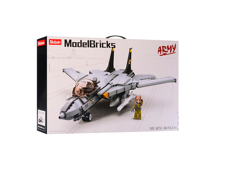 

Конструктор Sluban Model Bricks Військовий літак F14 404 деталей (M38-B0755)