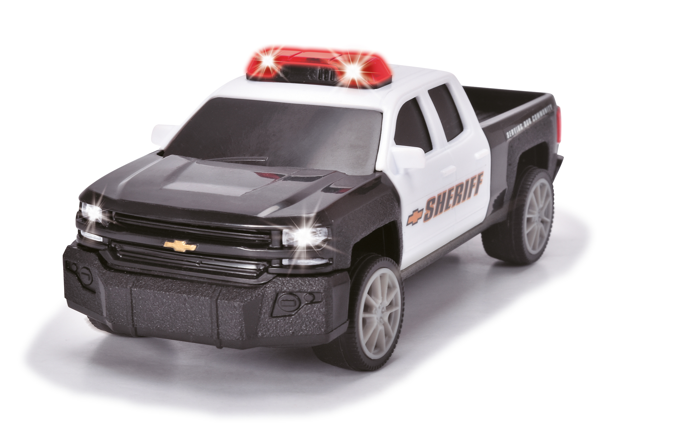Акція на Поліцейський автомобіль Dickie Toys Чеві Сільверадо (3712021) від Будинок іграшок