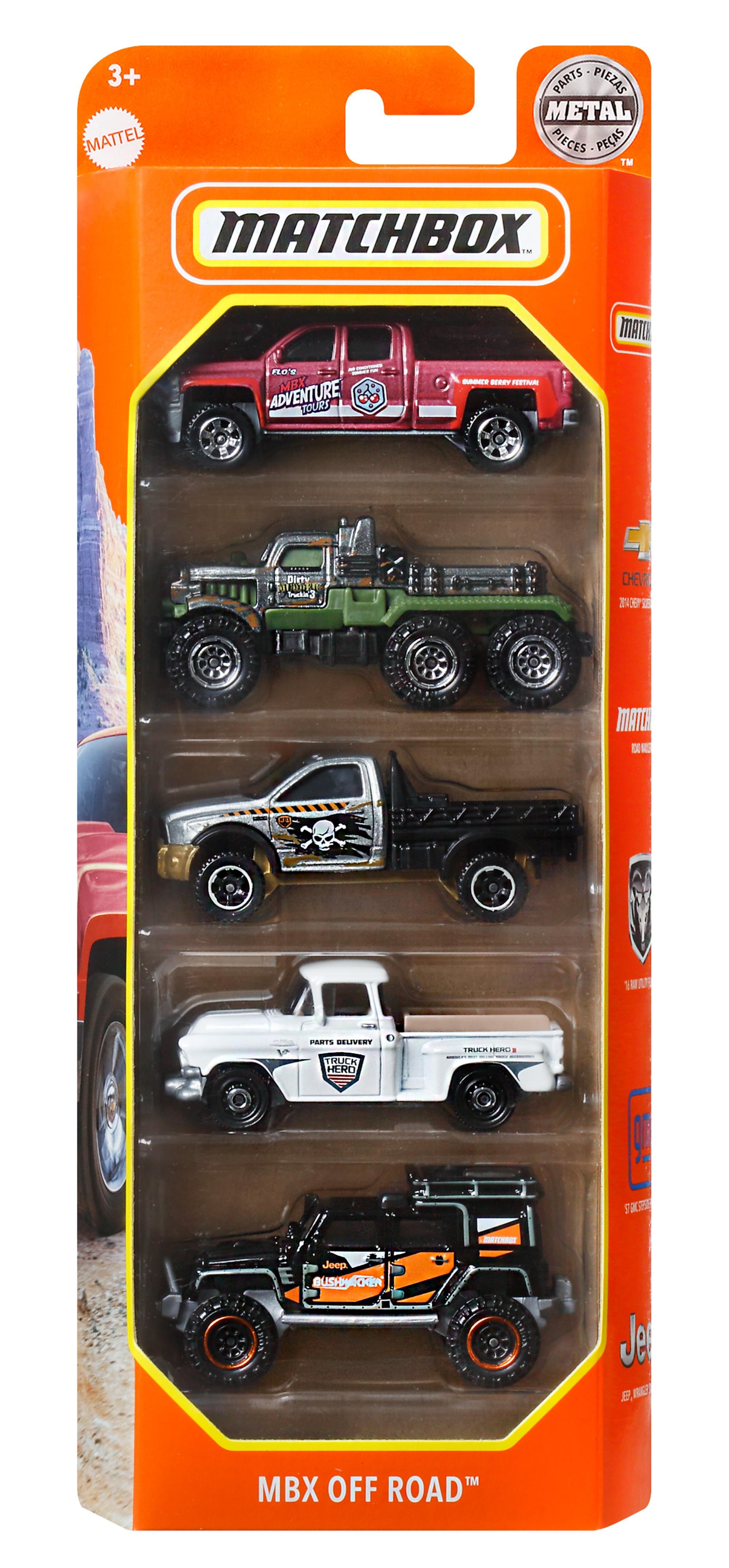 

Набір автомобілів Matchbox Mbx off road (С1817/HFH10)