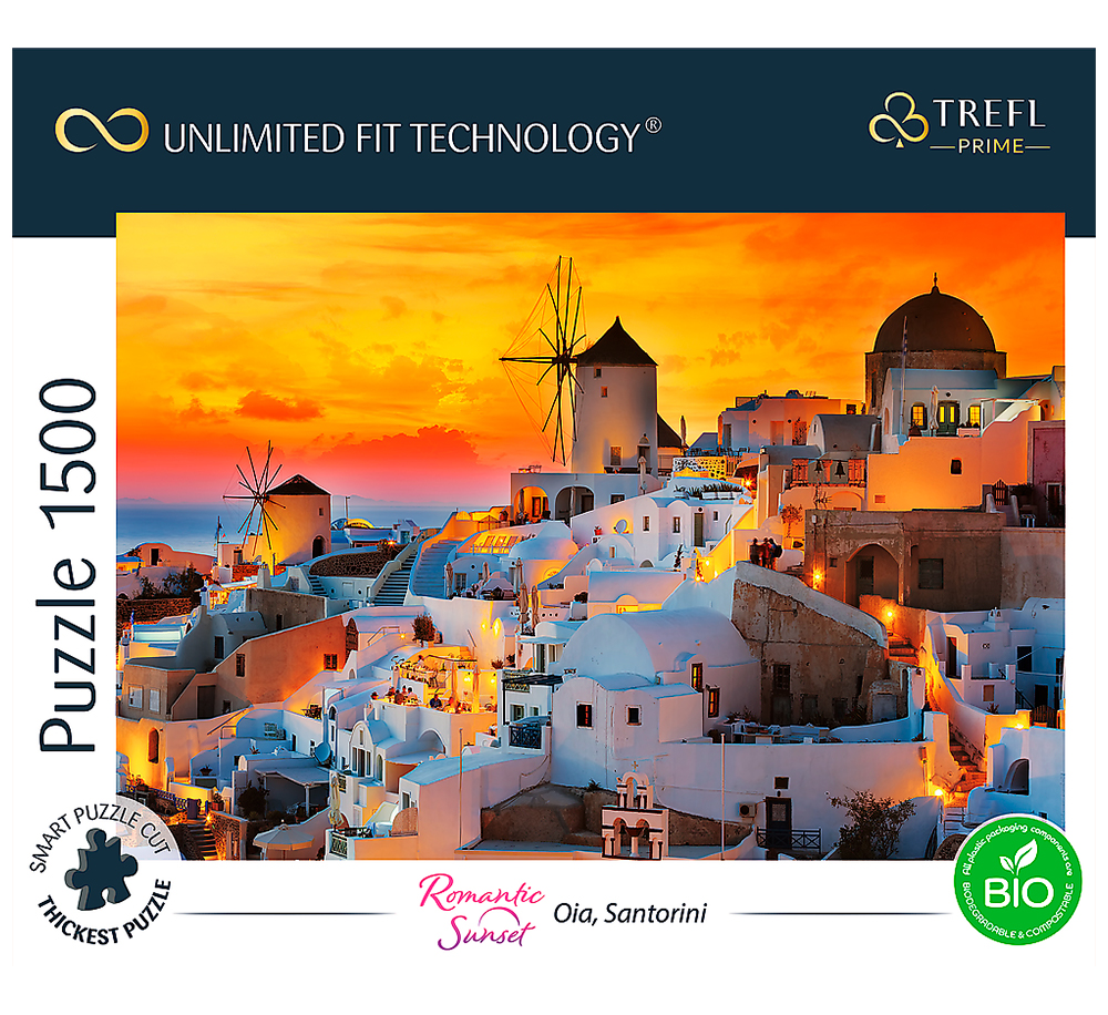 

Пазли Trefl UFT Ія Санторіні Греція 1500 елементів (26195)