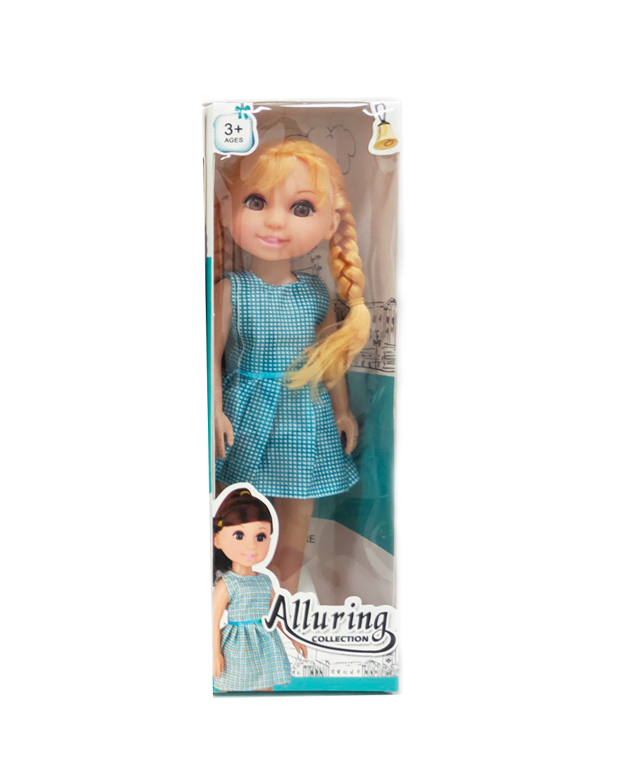 

Лялька DIY Toys Блондинка в сукні з блакитною клітинкою (CJ-2201537/4)