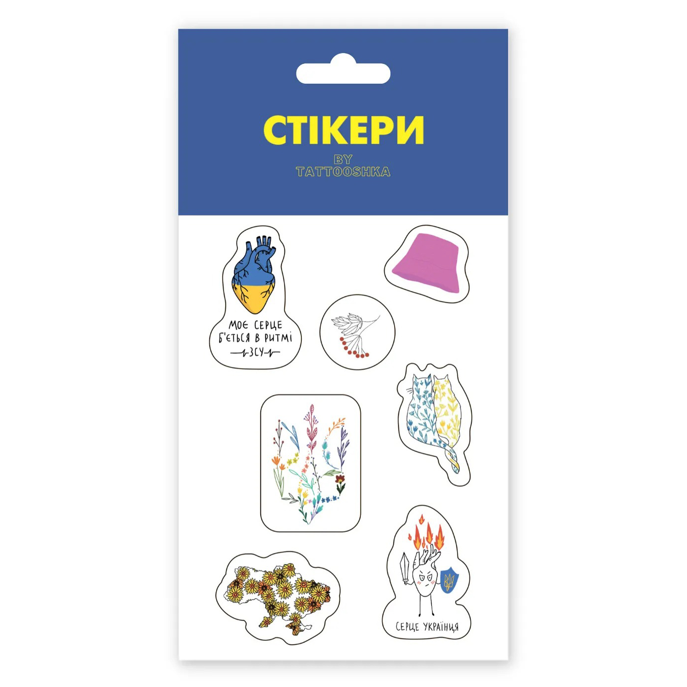 

​Набір стікерів Tattooshka Квітучий герб (SB-05)