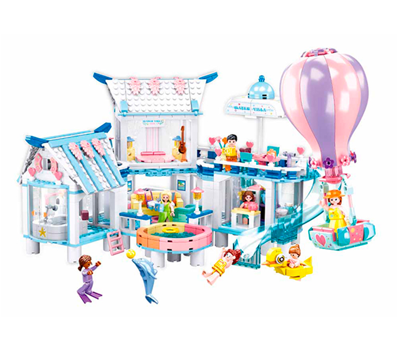 

Конструктор Sluban Happy Diary Аквапарк 938 деталей (M38-B0929)
