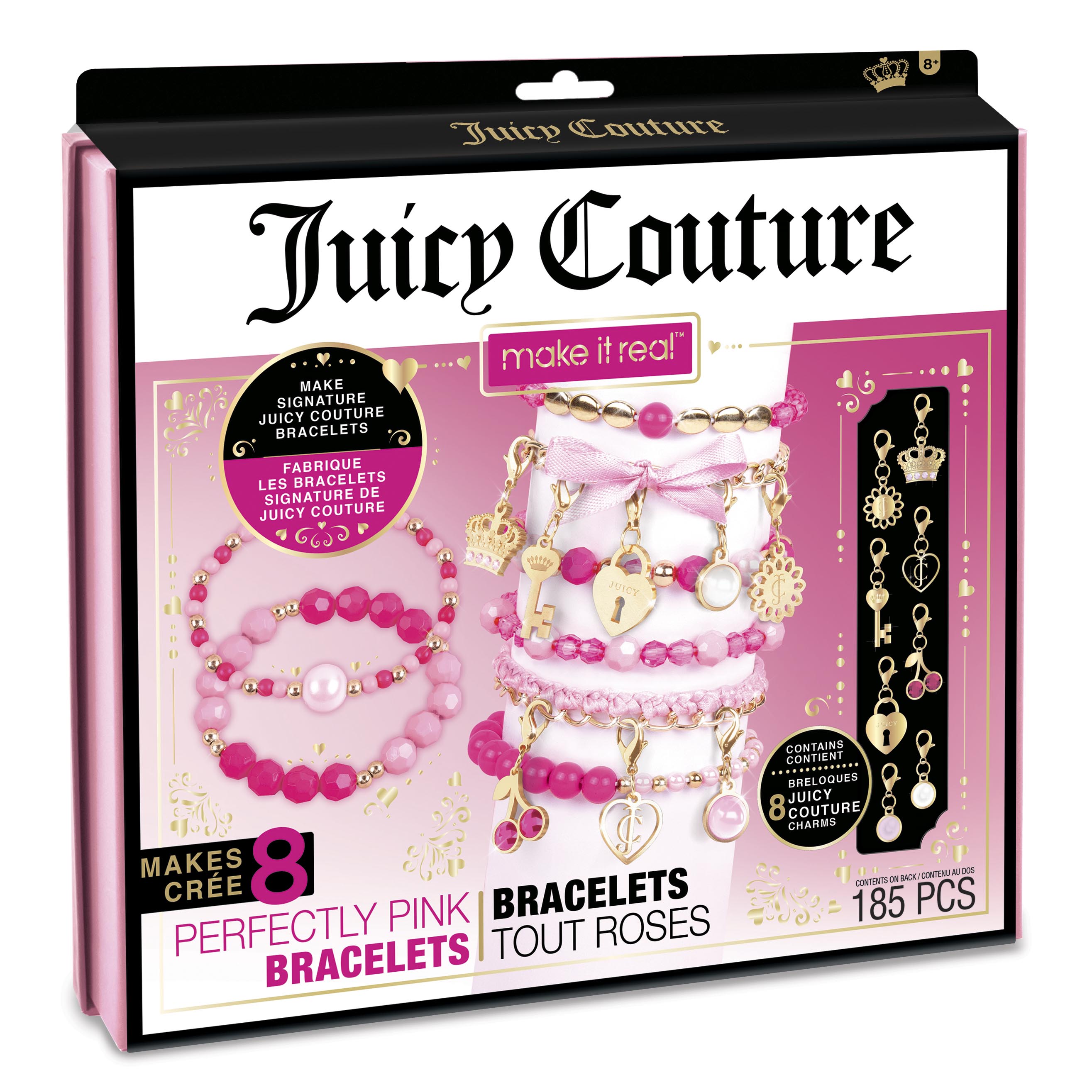 Акция на Набір для створення шарм-браслетів Make it Real Juicy Couture Неймовірні рожеві браслети (MR4413) от Будинок іграшок