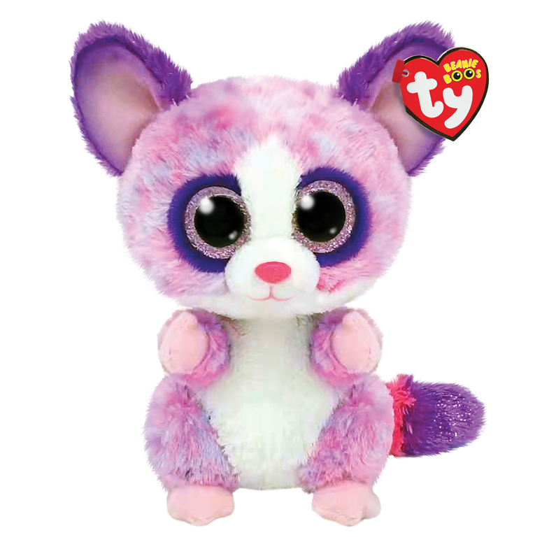 

М'яка іграшка TY Beanie Boos Рожевий лемур Becca 15 см (36395)