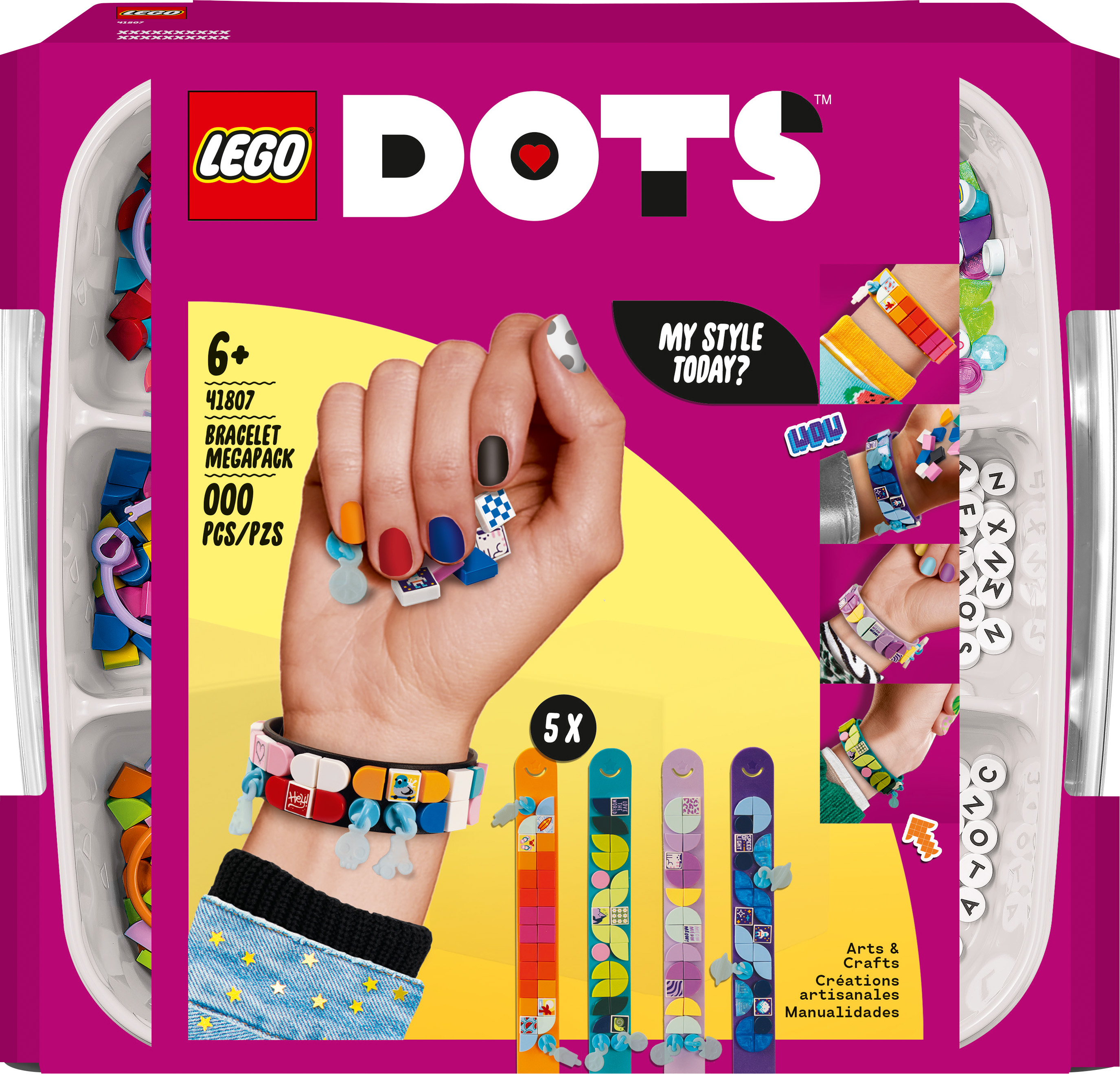 

Конструктор LEGO DOTS Меганабор для создания браслетов (41807)
