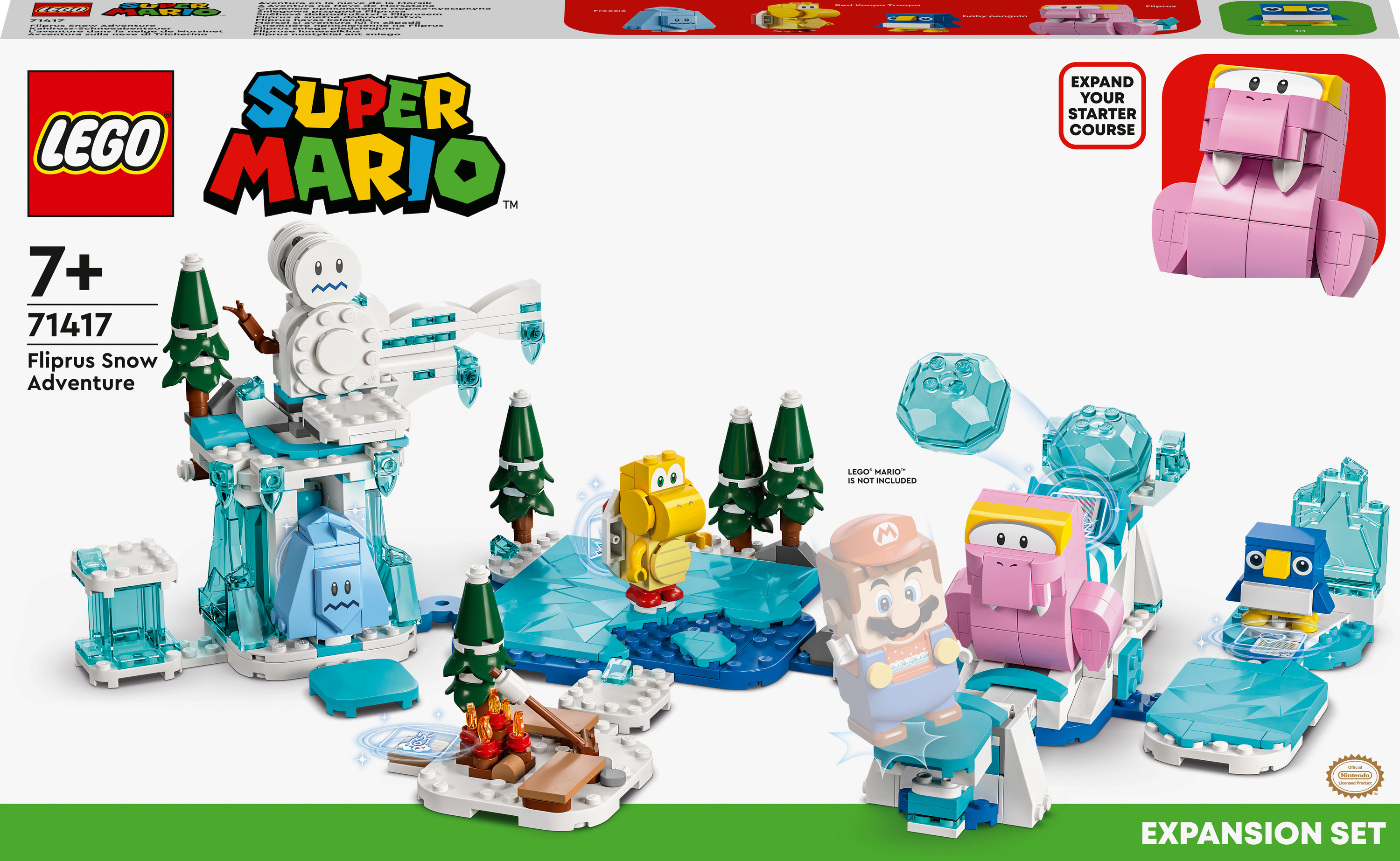 Акция на Конструктор LEGO Super Mario Снігова пригода Моржа-Перевертуна. Додатковий набір (71417) от Будинок іграшок