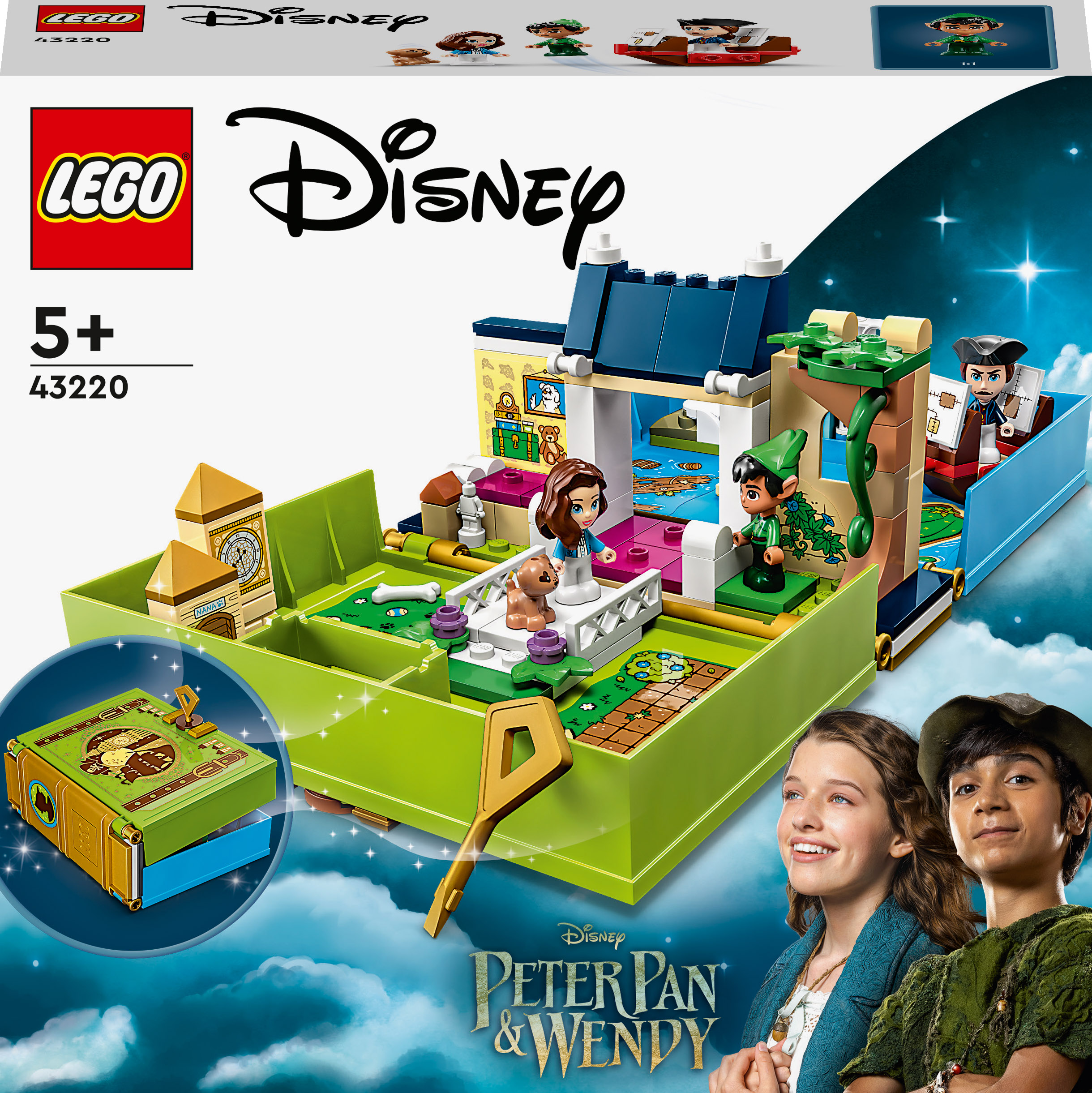 

Конструктор LEGO Disney Книга пригод Пітера Пена та Венді (43220)