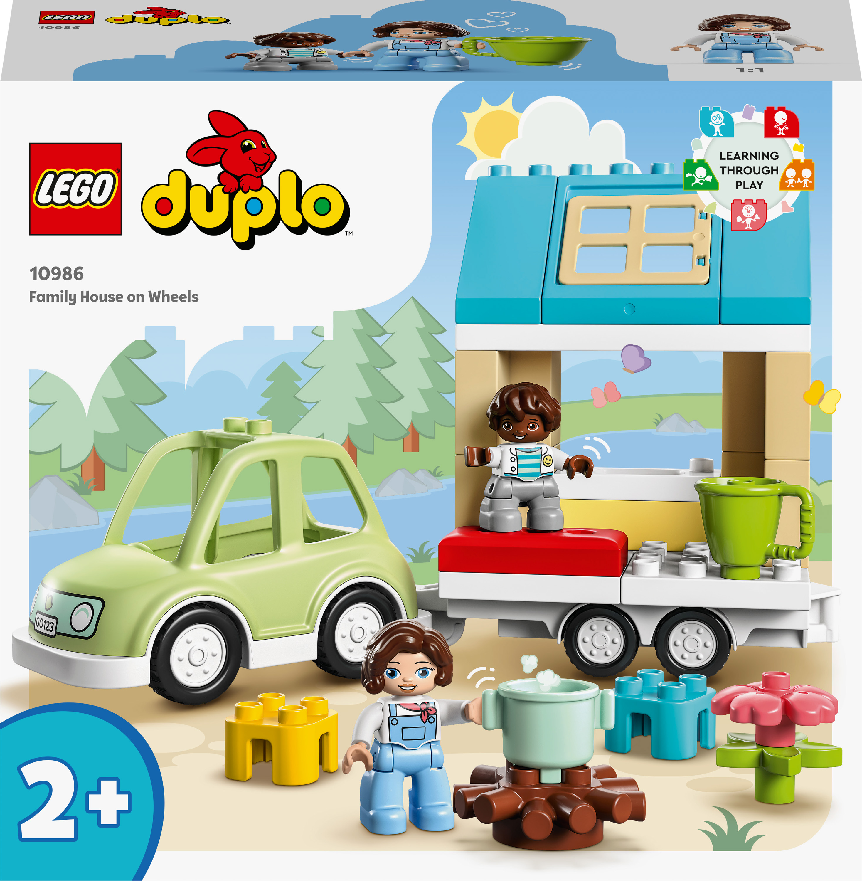 Акція на Конструктор LEGO DUPLO Сімейний будинок на колесах (10986) від Будинок іграшок