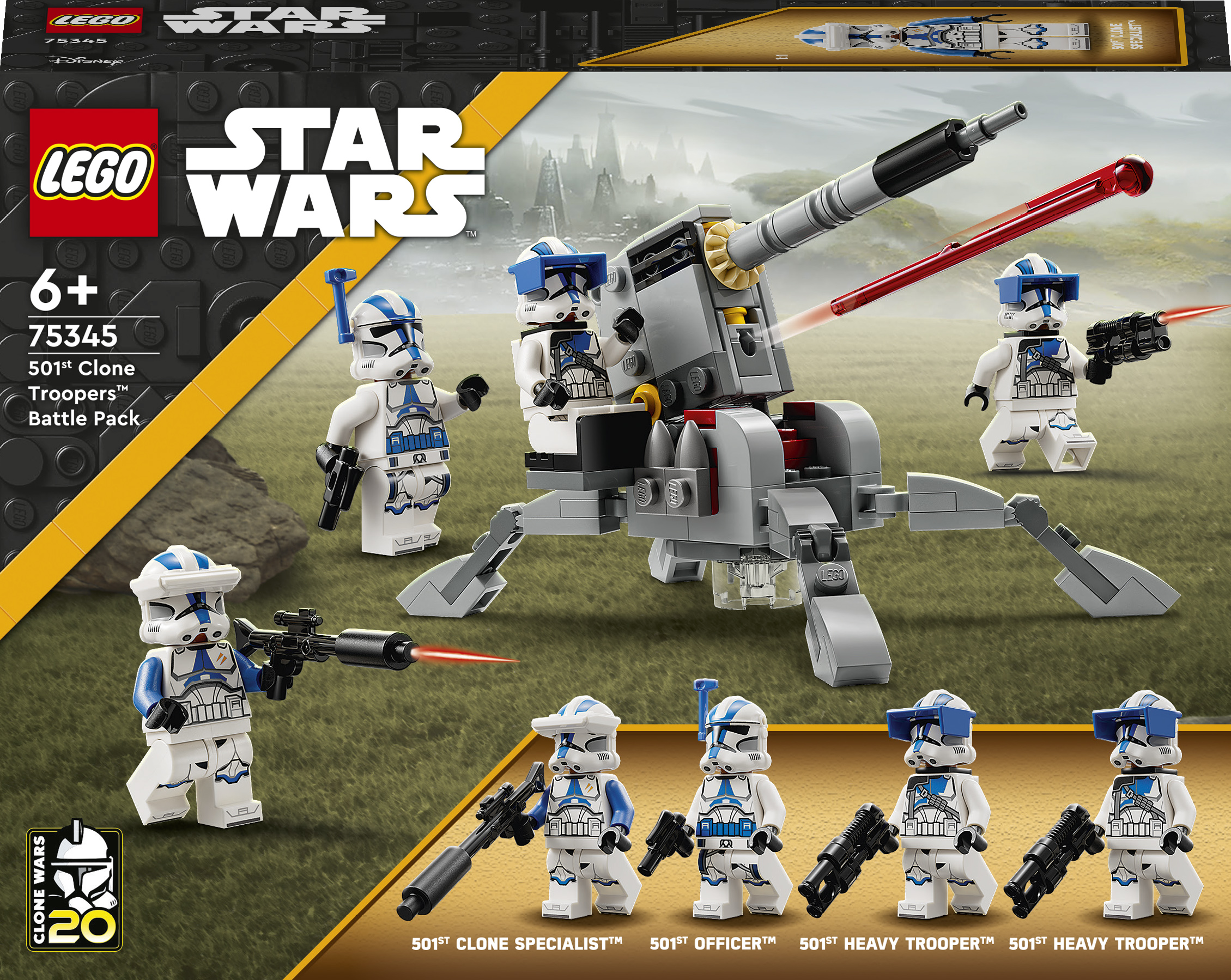 

Конструктор LEGO Star Wars Бойовий загін бійців-клонів 501-го легіону (75345)