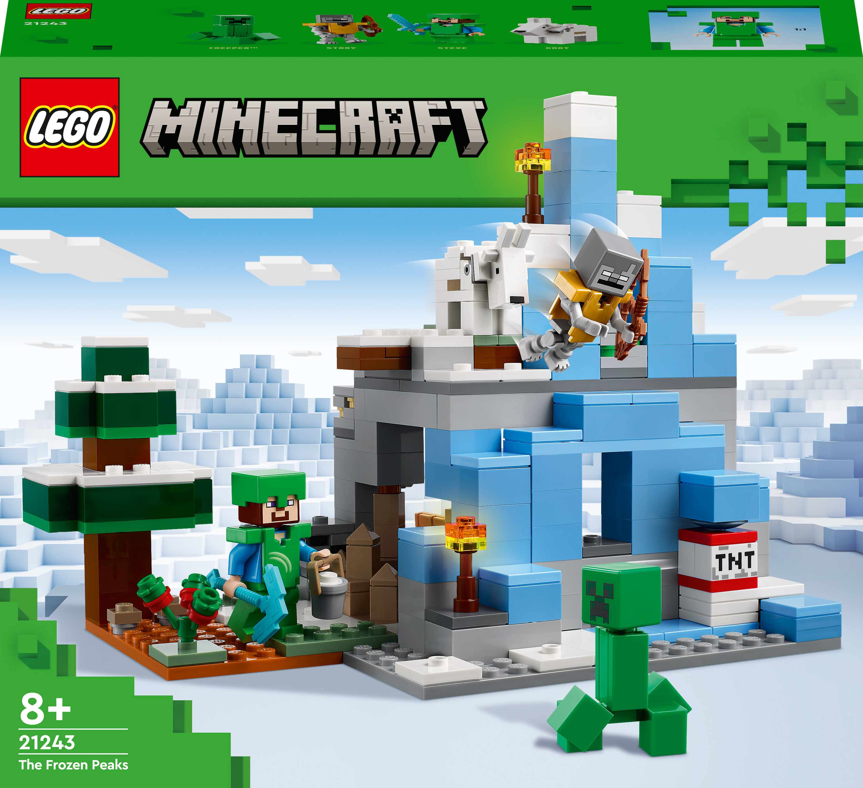Акція на Конструктор LEGO Minecraft Замерзлі верхівки (21243) від Будинок іграшок