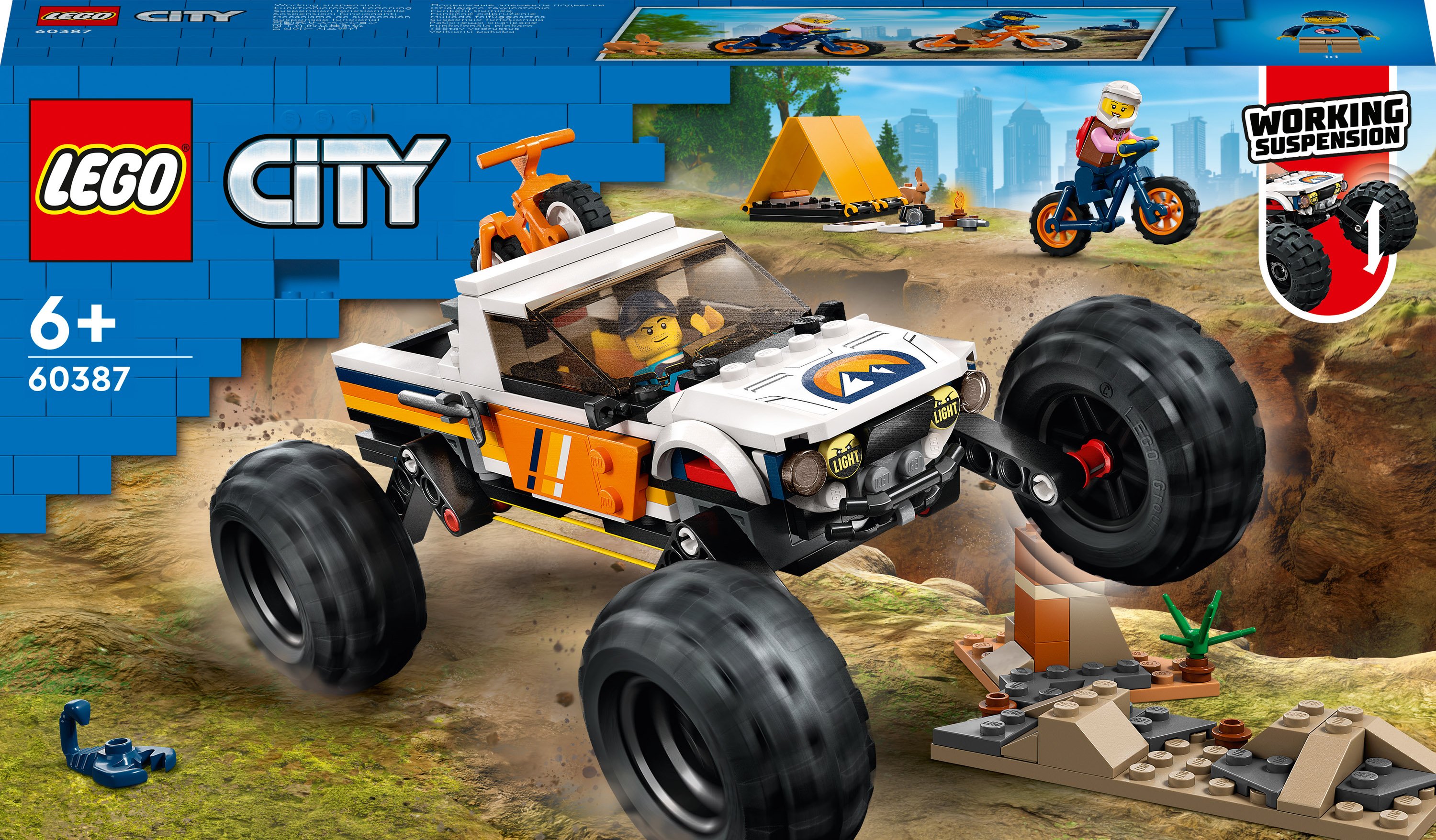 

Конструктор LEGO City Пригоди на позашляховику 4x4 (60387)
