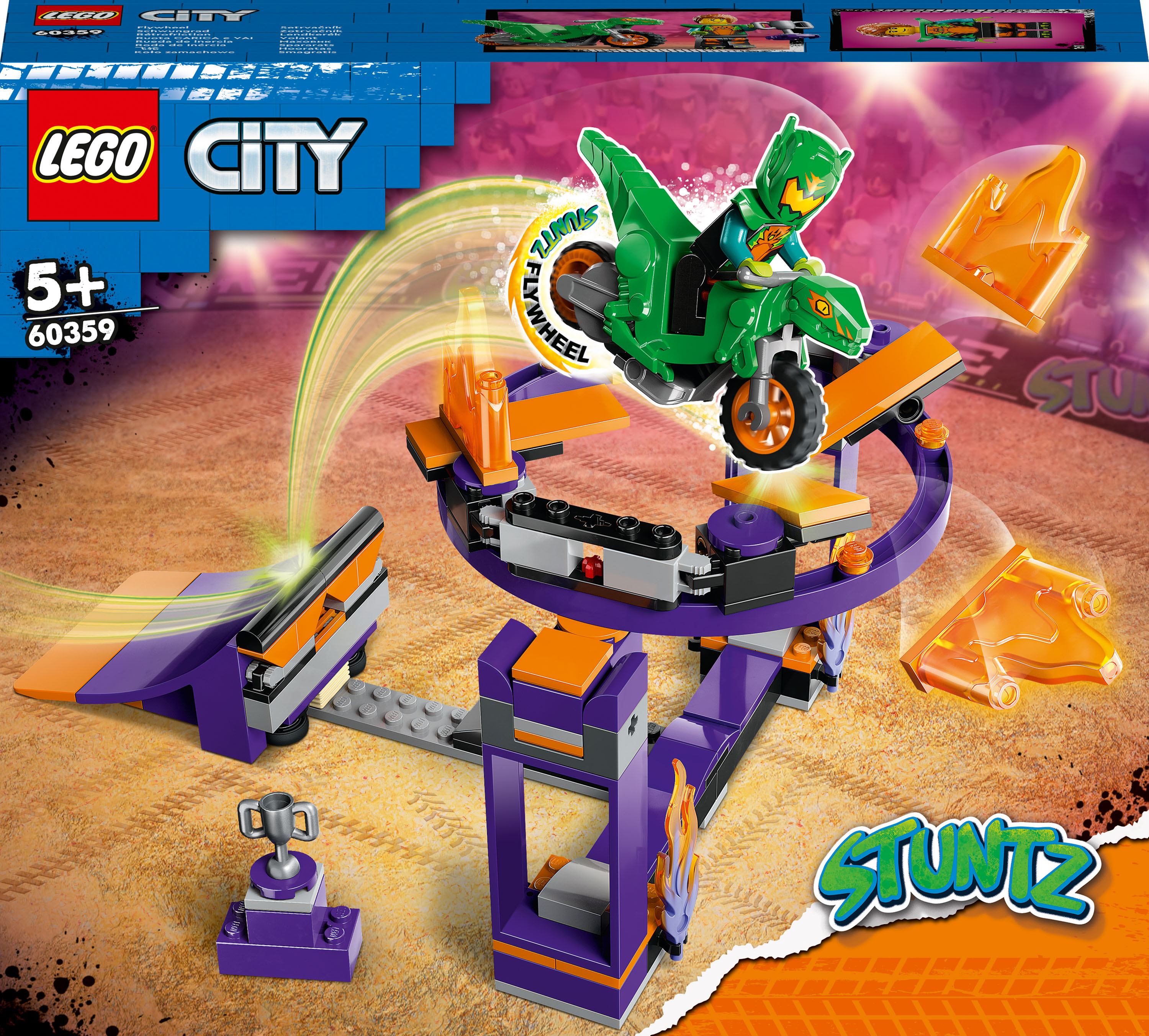 

Конструктор LEGO City Завдання із каскадерською рампою (60359)
