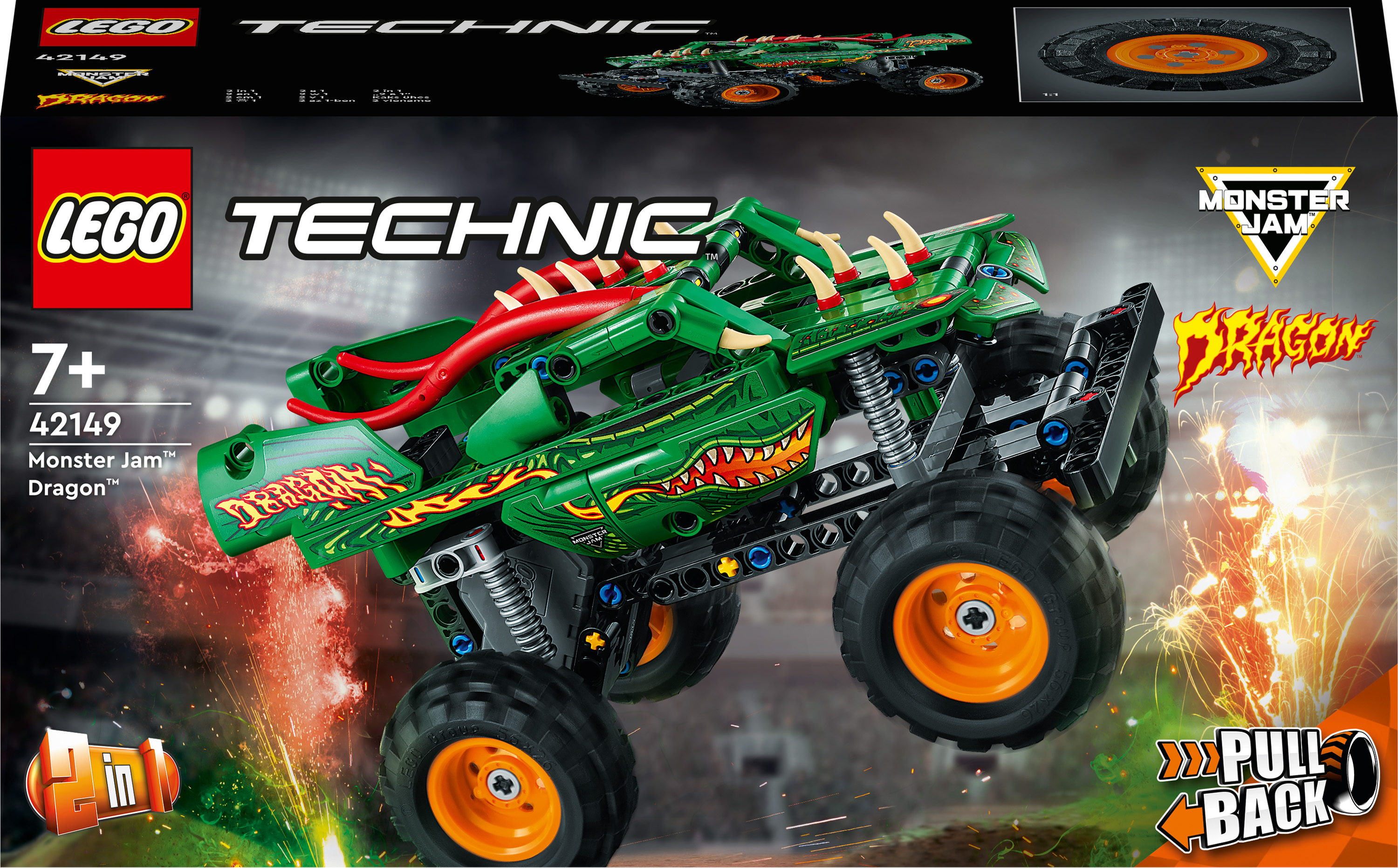 

Конструктор LEGO Technic Monster Jam Dragon (42149)