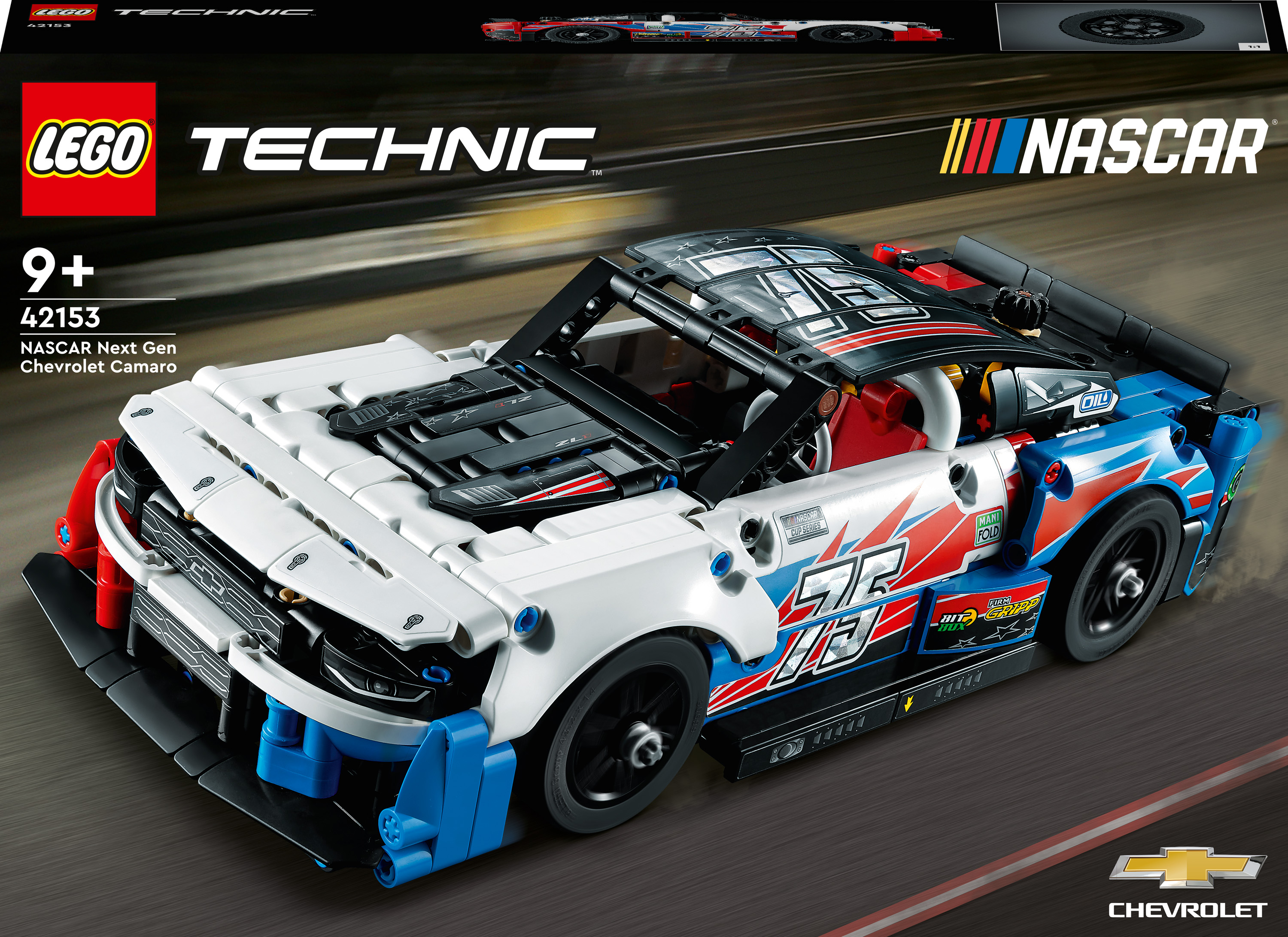 Акция на Конструктор LEGO Technic NASCAR® Next Gen Chevrolet Camaro ZL1 (42153) от Будинок іграшок