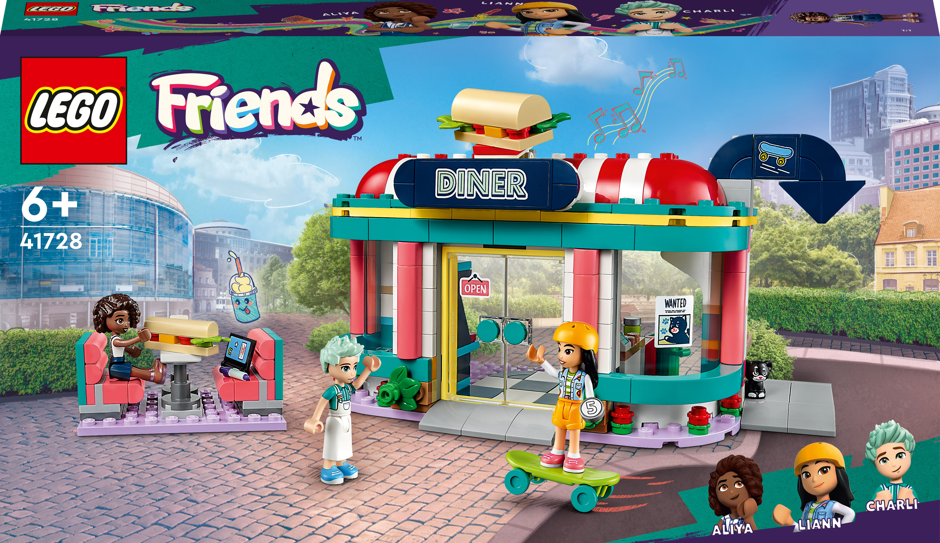 

Конструктор LEGO Friends Хартлейк Сіті: ресторанчик в центрі міста (41728)
