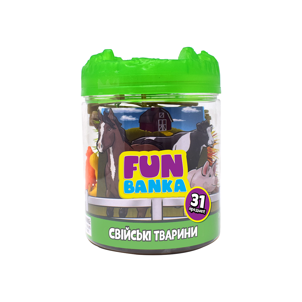 

Ігровий міні набір Fun Banka Свійські тварини (320386-UA)