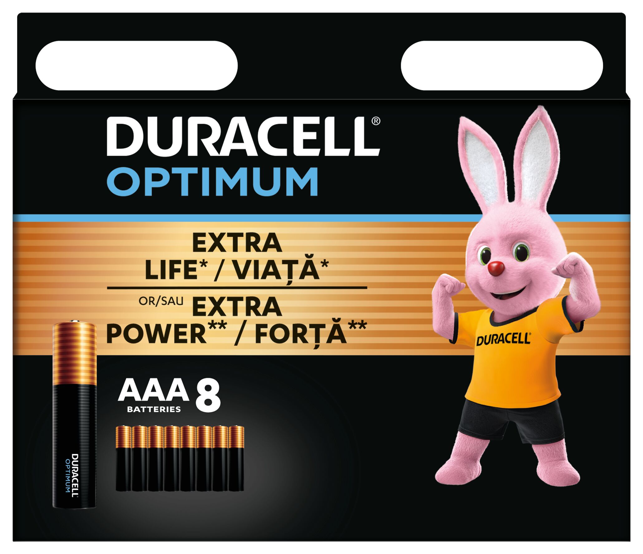

Батарейки алкаліновi ​Duracell Optimum AAA CEE GEN3 8 штук (5000394158962)