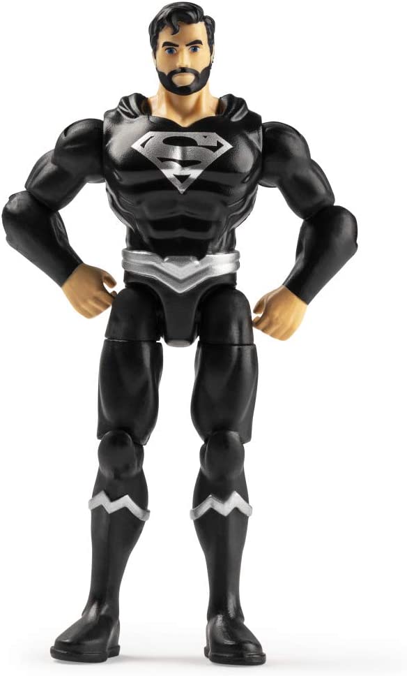 Акция на Ігровий набір DC Superman black із сюрпризом 10 см (6056331/6056331-10) от Будинок іграшок