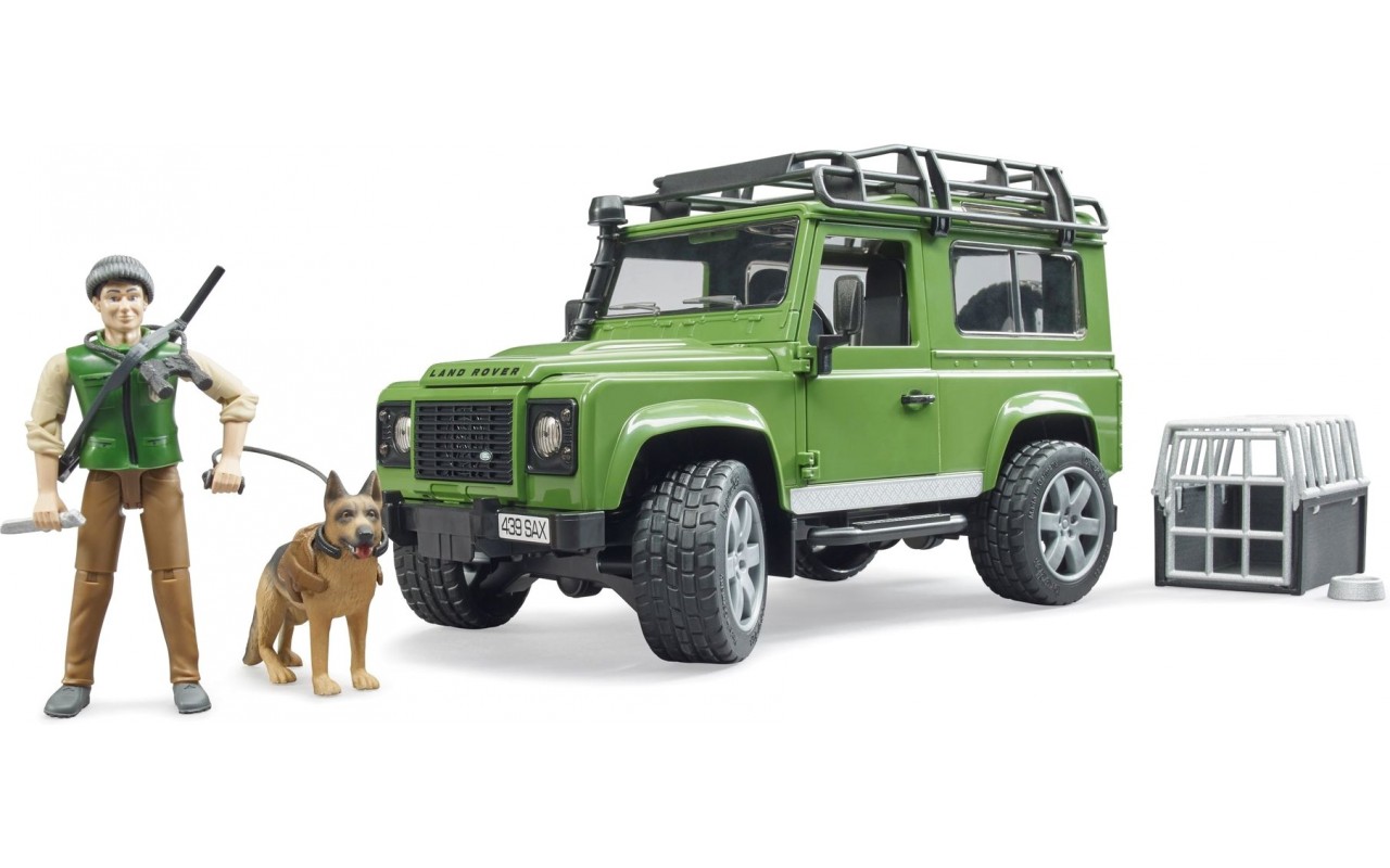 

Ігровий набір Bruder Land Rover Defender з фігуркою лісника (02587)