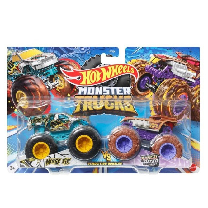 

Игровой набор Hot Wheels Monster Trucks Hissy fit vs Ratical racer (FYJ64/HLT61)