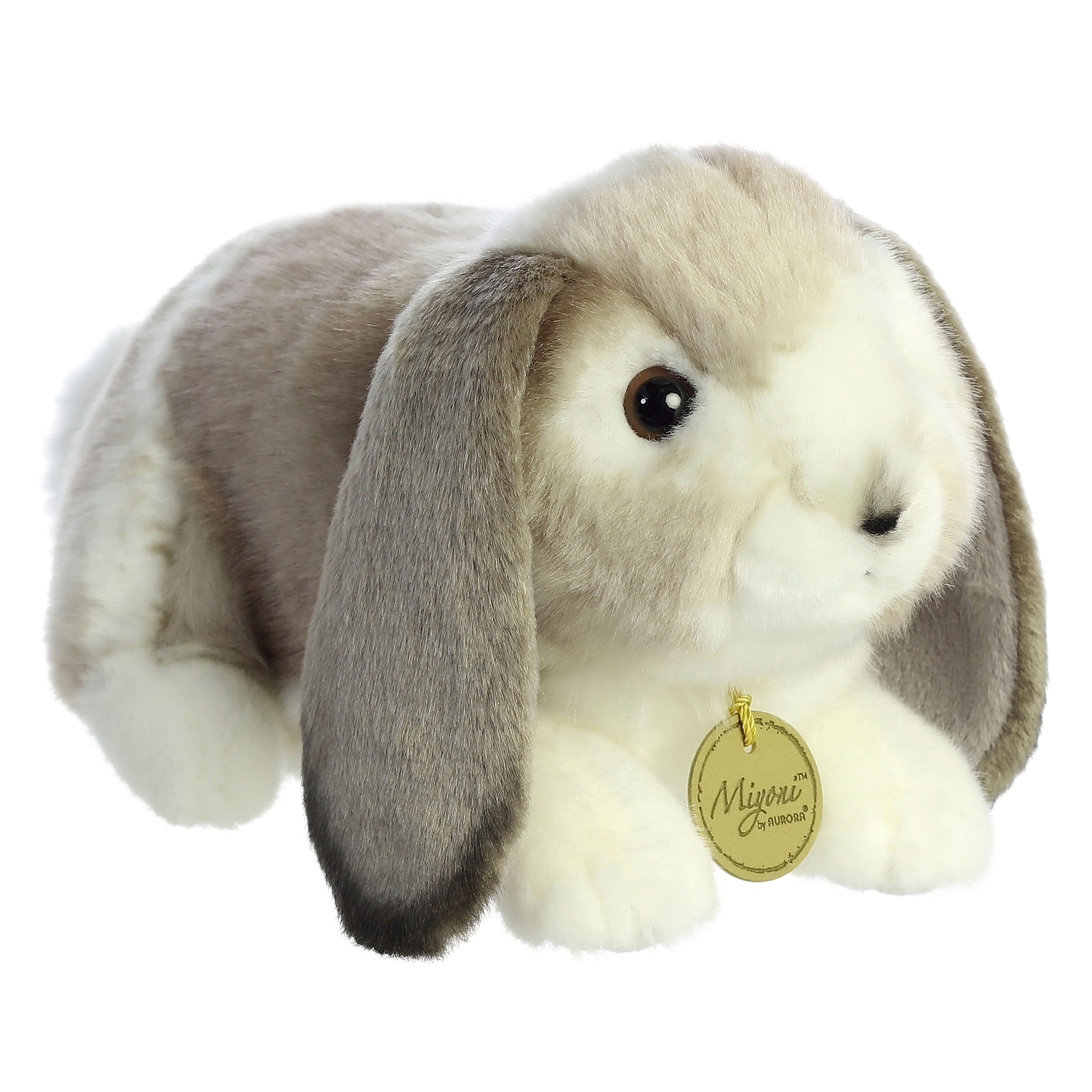 Акція на М'яка іграшка AURORA Голландський висловухий кролик сірий 23 см (201090B) від Будинок іграшок