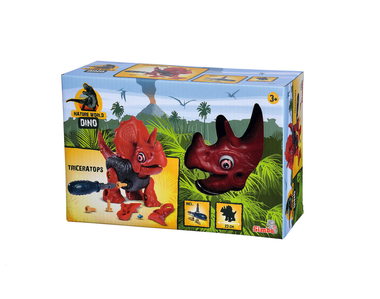 Акция на Ігровий набір Simba Червоний трицераптор (4342504-3) от Будинок іграшок