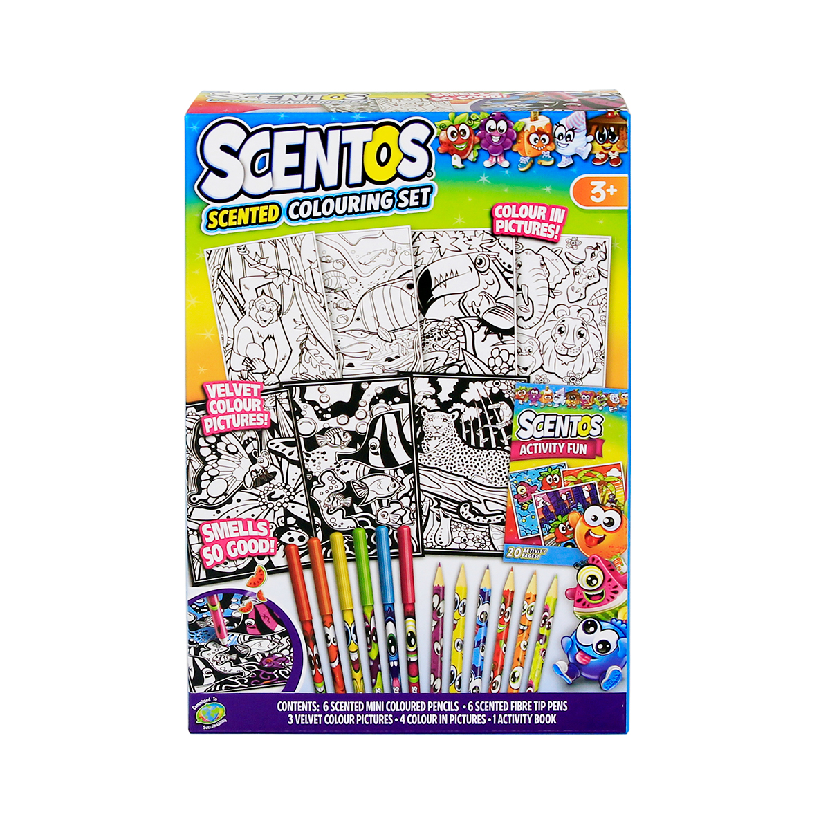 Акция на Набір для творчості Scentos Кумедні розмальовки (42558) от Будинок іграшок