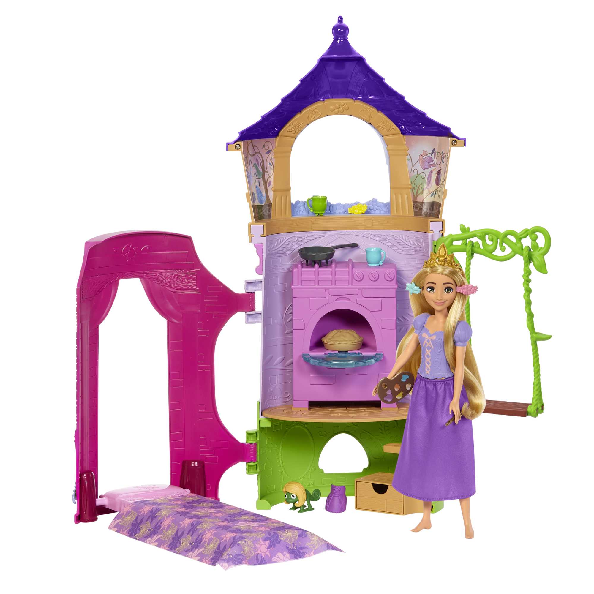 Акція на Ігровий набір Disney Princess Рапунцель Висока вежа (HLW30) від Будинок іграшок