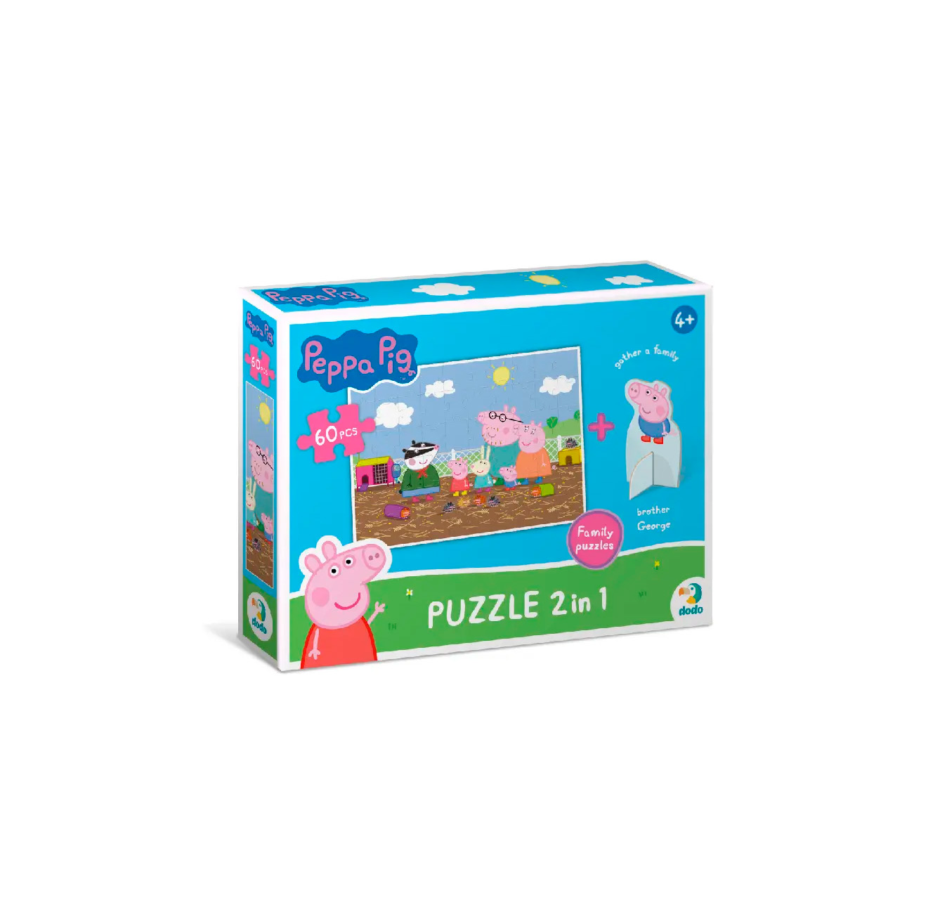Пазл Dodo Peppa Pig с фигуркой 60 элементов (200122) купить в