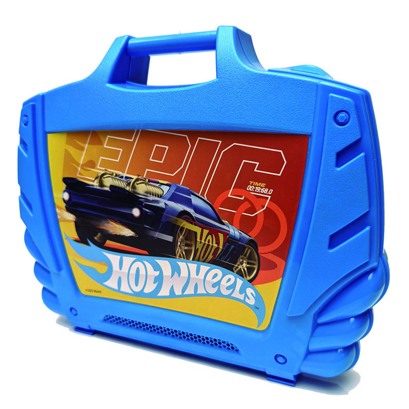 Акція на Гаражний кейс для машинок Hot Wheels синій (HWCC16/4) від Будинок іграшок
