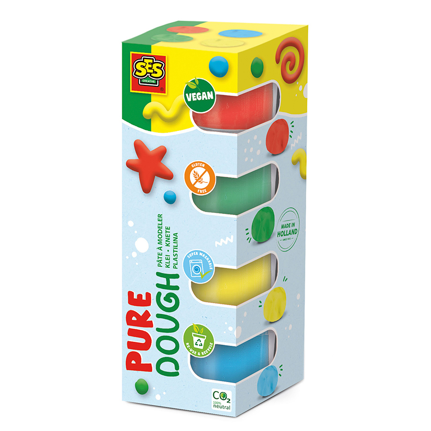 

Маса для ліплення Ses Creative Feel good dough Колорит 4 кольори (00511S)