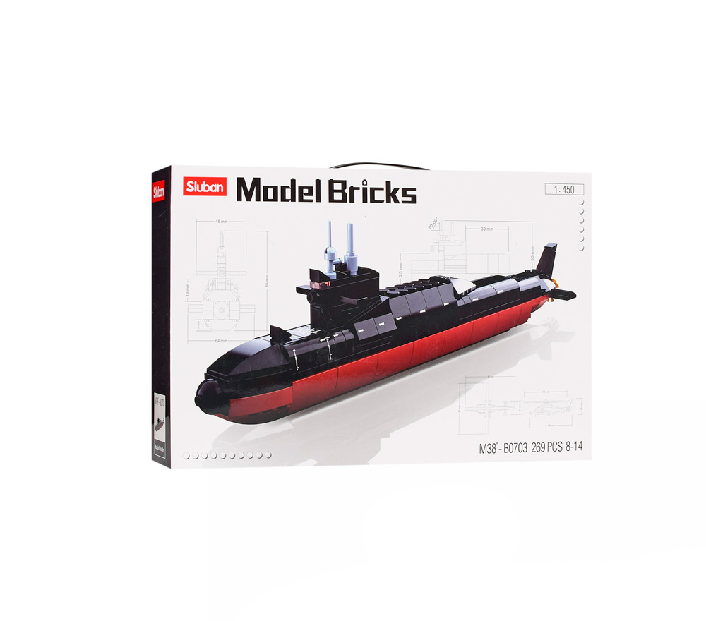 

Конструктор Sluban Model Bricks Підводний човен 227 деталей (M38-B0703)