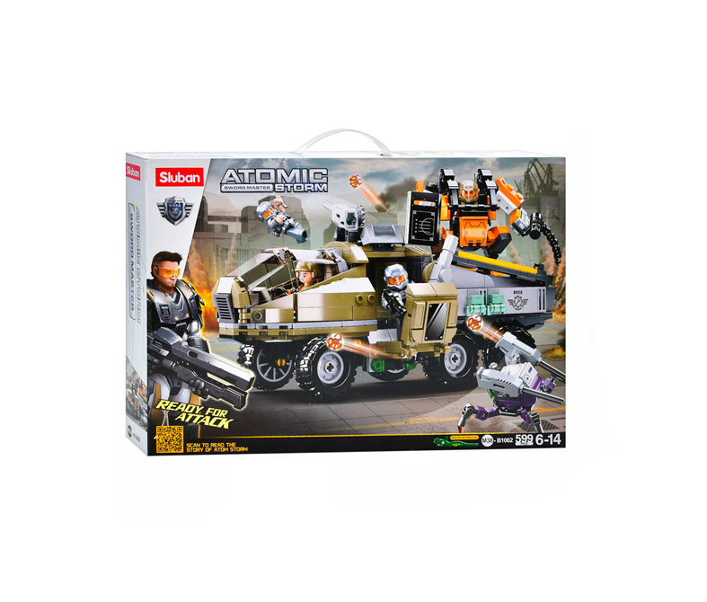 

Конструктор Sluban Atomic Storm Втеча 599 деталей (M38-B1062)