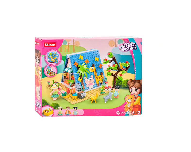 

Конструктор Sluban Girls Dream Табір 341 деталь (M38-B1088)