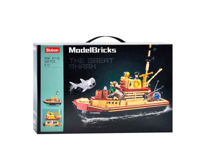 

Конструктор Sluban Model Bricks Рибальський човен 592 деталі (M38-B1118)