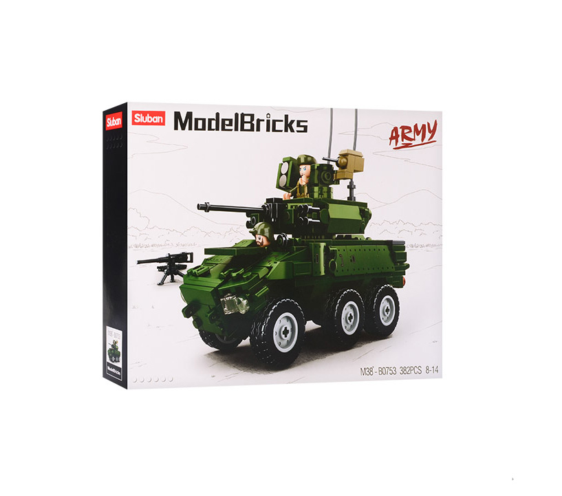 

Конструктор Sluban Model Bricks Бойовий транспорт піхоти 382 деталі (M38-B0753)