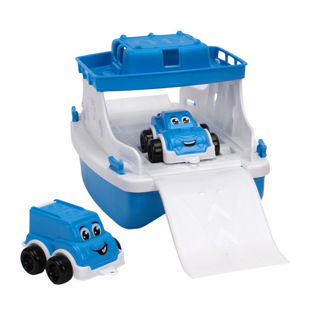 Акция на ​Іграшка для ванни Technok Пором з набором транспорту блакитний (6795/2) от Будинок іграшок