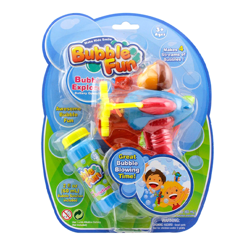 

​Генератор мильних бульбашок Bubble Fun Літак 60 мл (DHOBB10057)