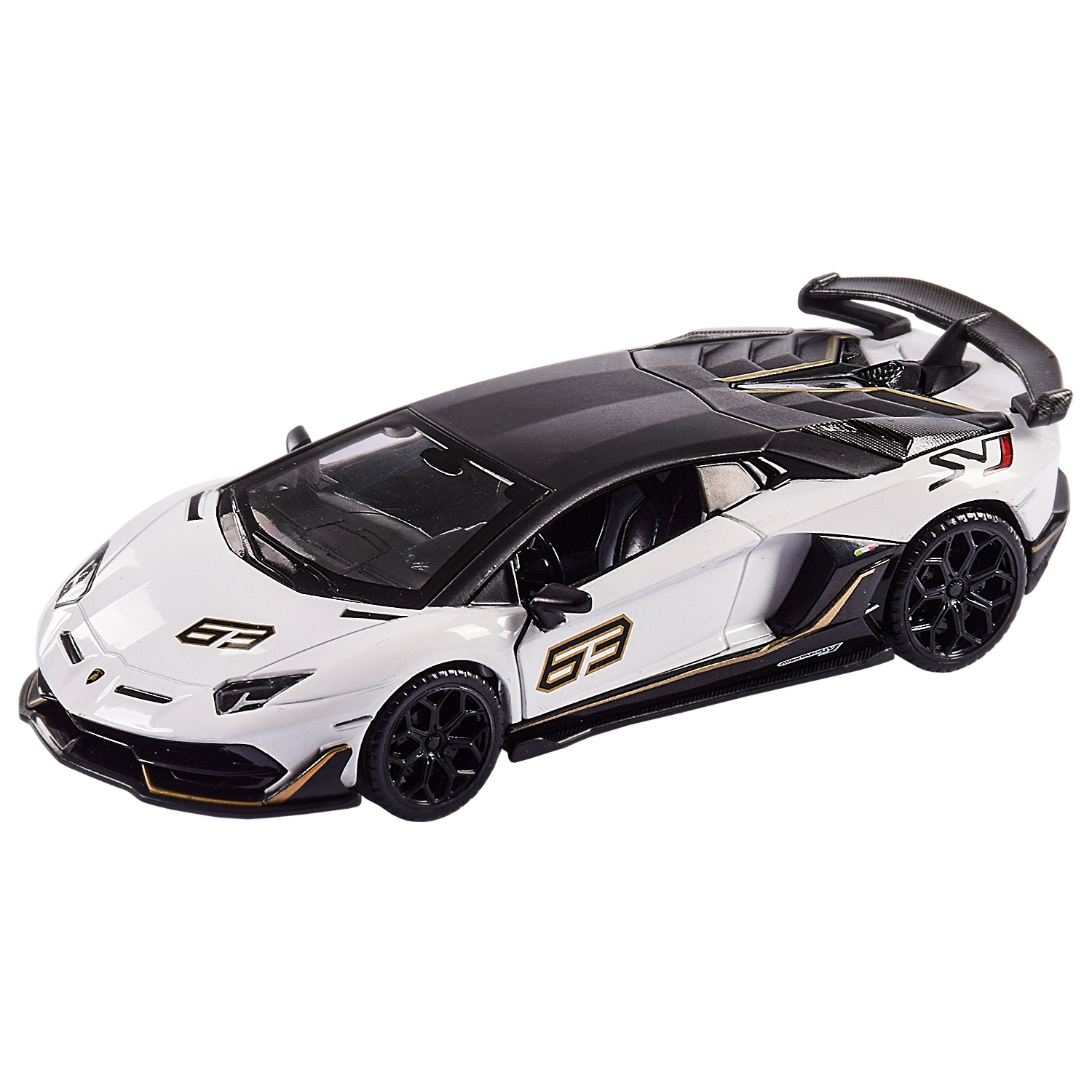 

Автомодель Автопром Lamborghini Aventador SVJ біла (68472/1)