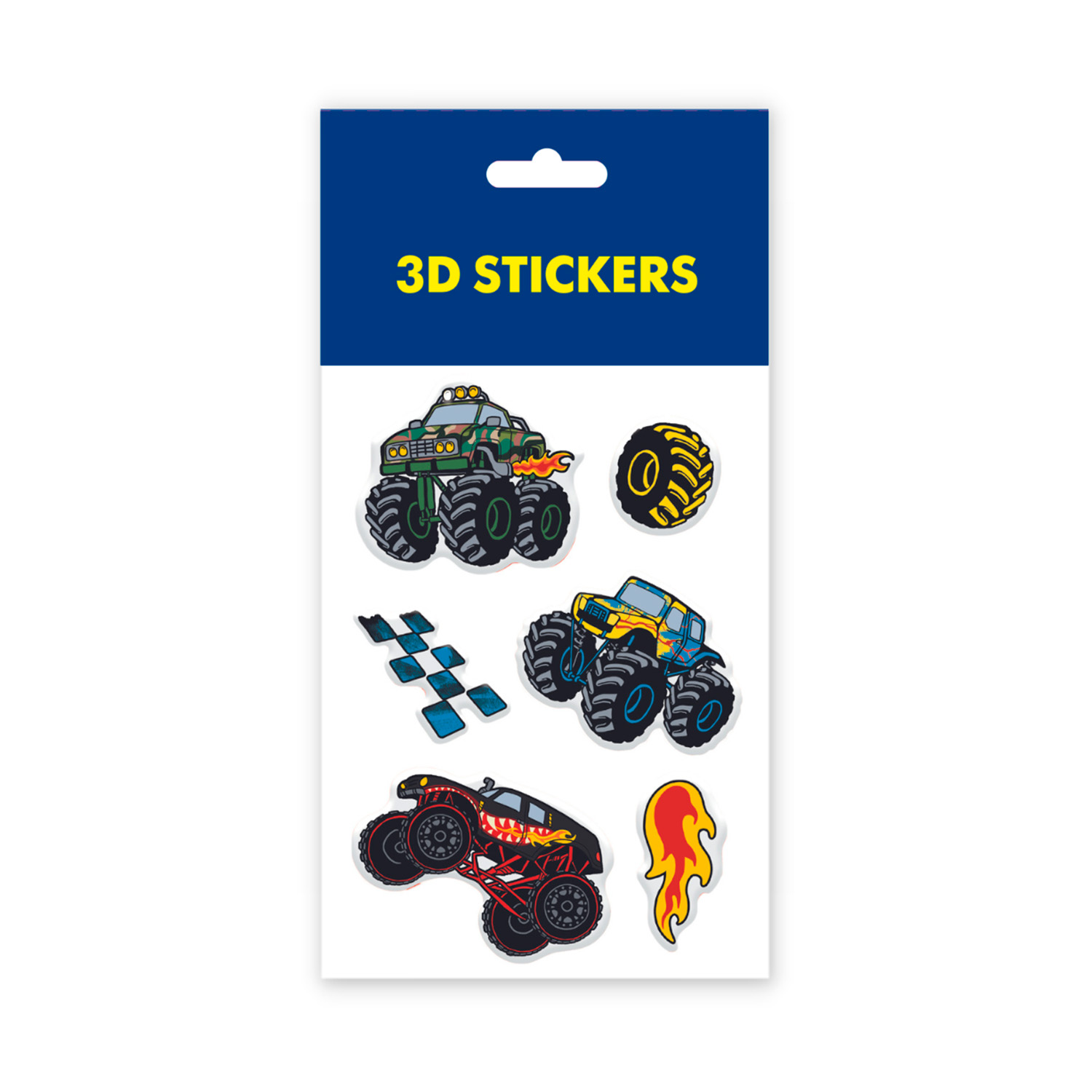 

3D стікери Tattooshka Monster-truck Fire 6 стікерів (SB-32)
